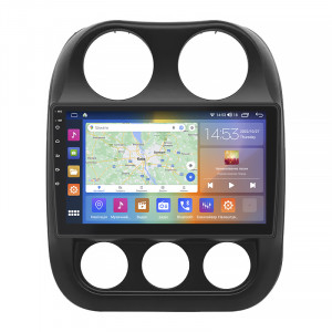 Штатная магнитола Lesko для Jeep Compass I Рестайлинг 2010-2013 экран 10" 2/32Gb CarPlay 4G Wi-Fi GPS Prime