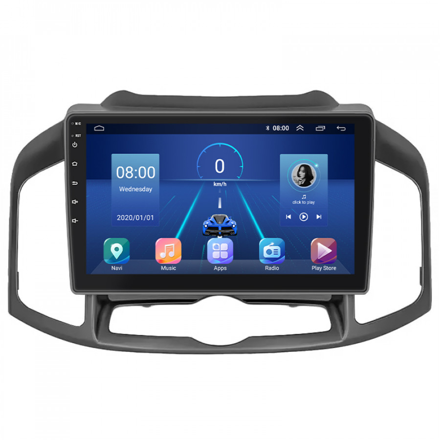 Штатная магнитола Lesko для Chevrolet Captiva I Рестайлинг 3 2015-2018 экран 10" 4/64Gb 4G Wi-Fi GPS Top