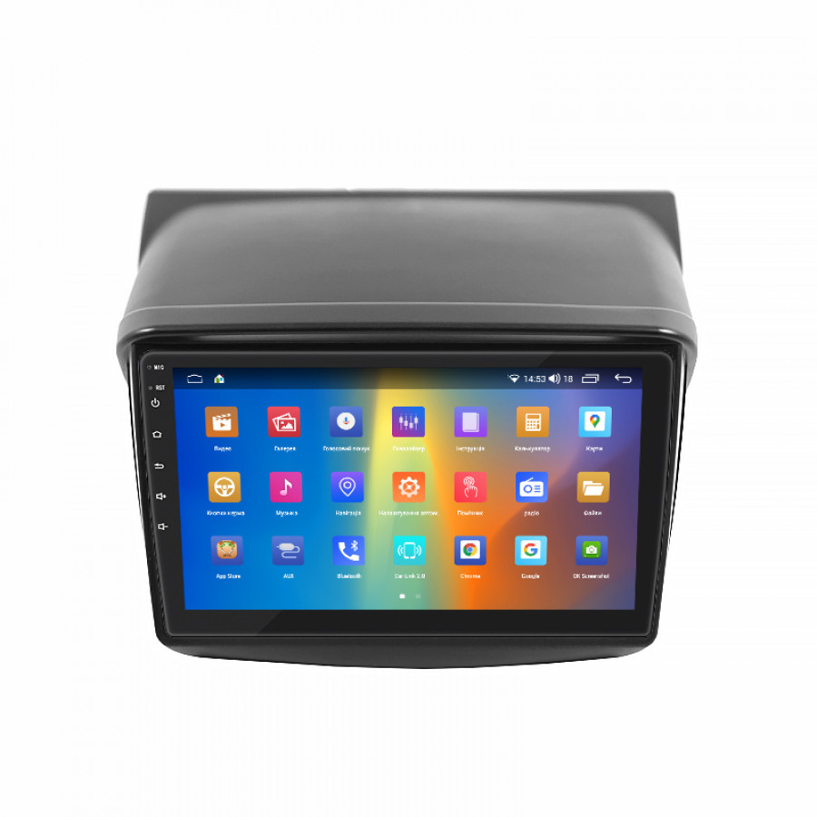 Штатная магнитола Lesko для Mitsubishi Challenger II Рестайлинг 2013-2015 экран 9" 2/32Gb CarPlay 4G Wi-Fi GPS Prime