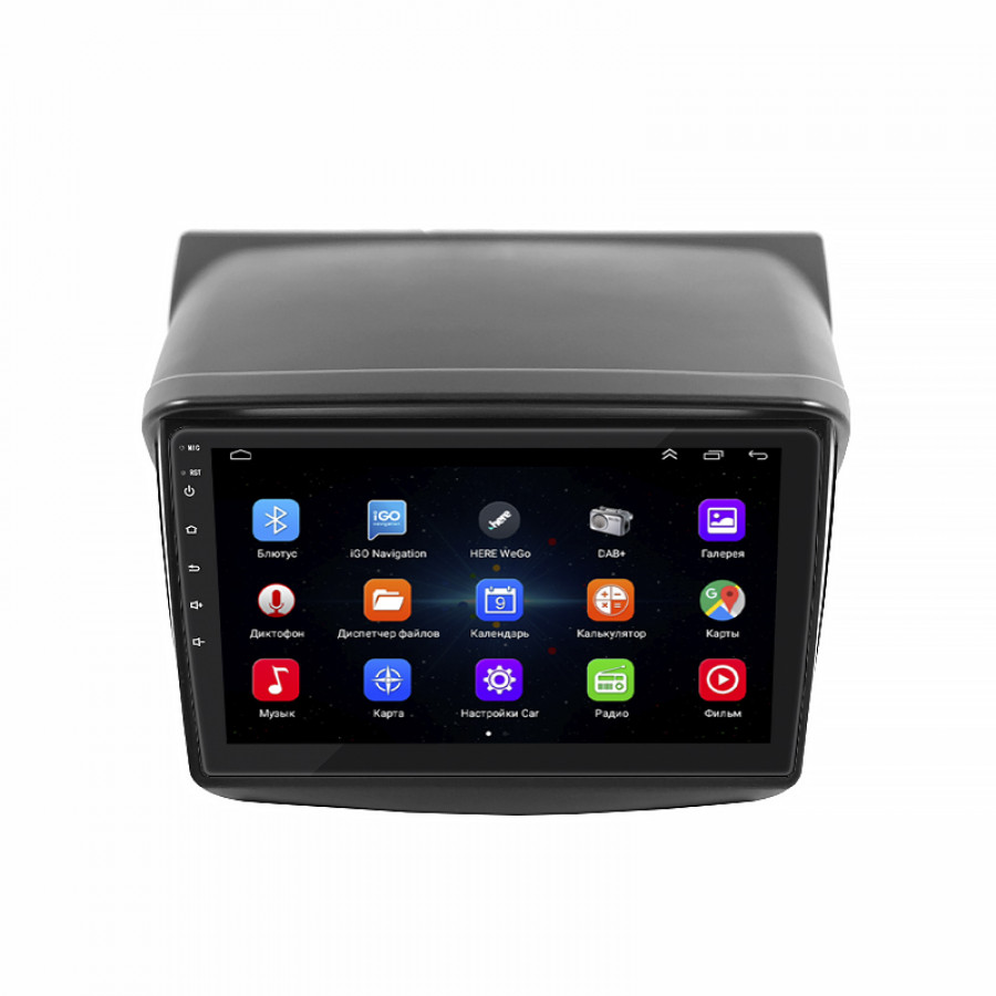 Штатная магнитола Lesko для Mitsubishi Pajero Sport II 2008-2013 экран 9" 2/32Gb Wi-Fi GPS Base