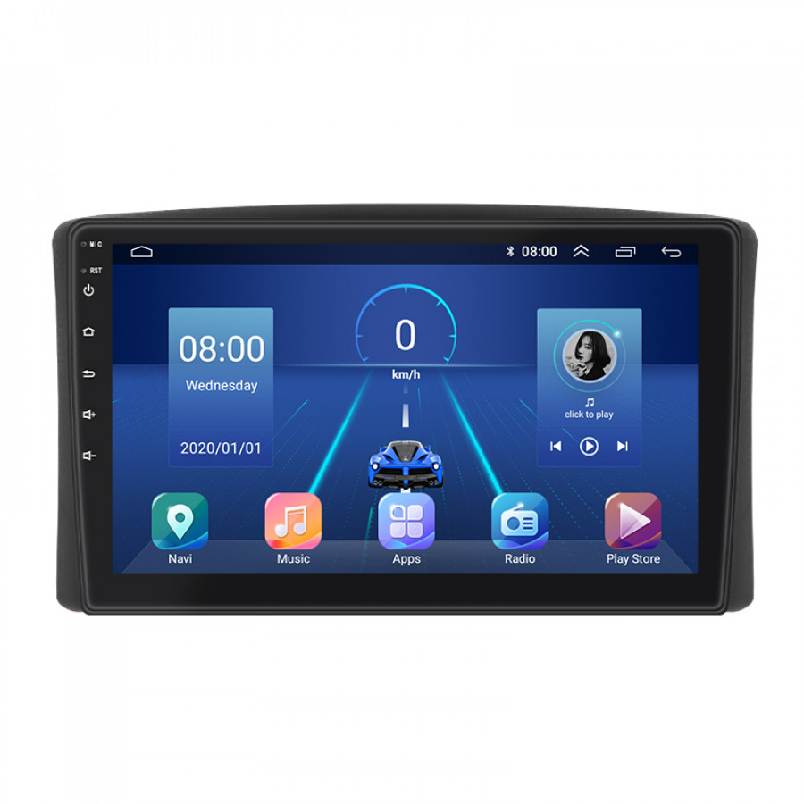 Штатная магнитола Lesko для Toyota Land Cruiser 100 Series 1998-2002 экран 9" 2/32Gb 4G Wi-Fi GPS Top