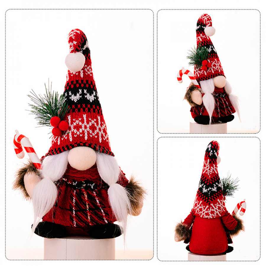 Новогодняя игрушка Рождественский Гном A6-9 24*7 Red