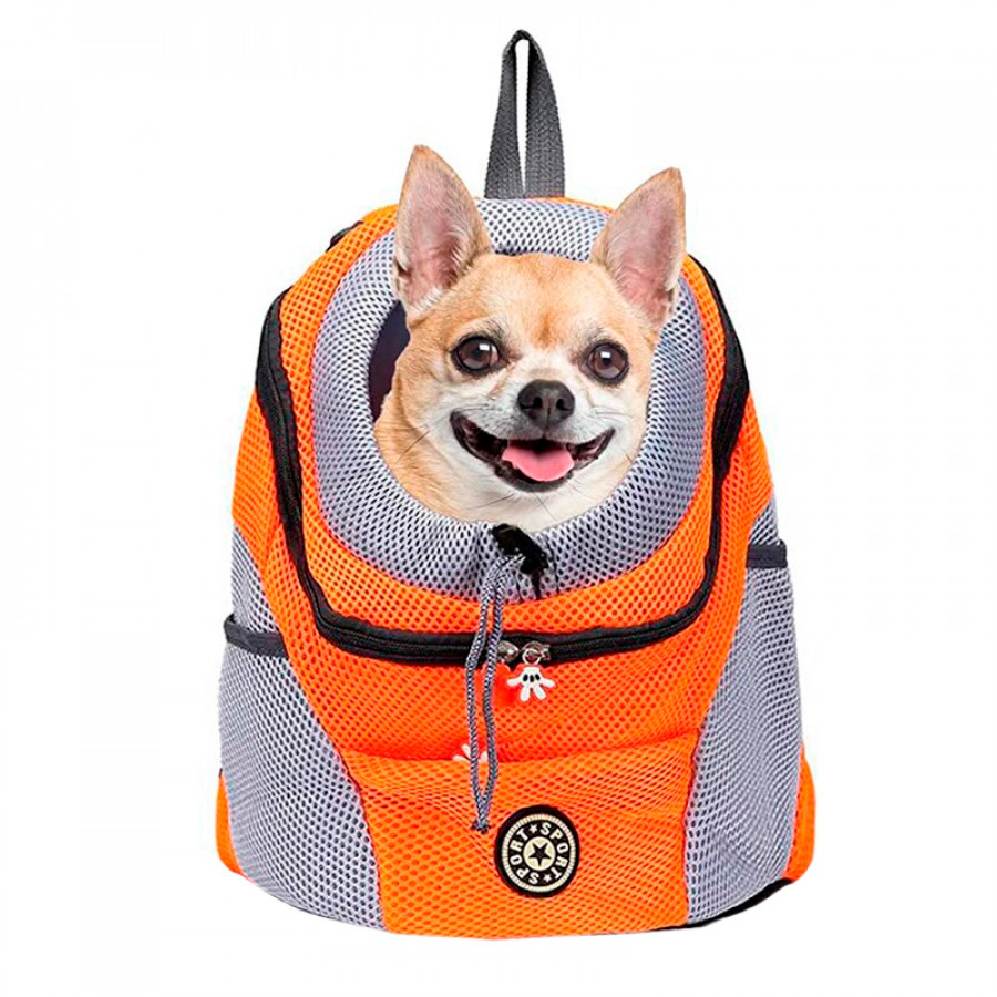 Рюкзак-переноска для кошек и собак Venxius D-07 Orange M