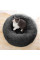Лежак пуфик для котов собак круглый 552201 S Dark Grey