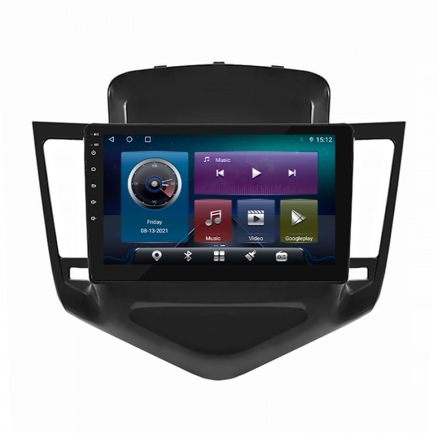 Штатная магнитола Lesko для Chevrolet Cruze I 2008-2012 экран 9" 4/64Gb 4G Wi-Fi GPS Top