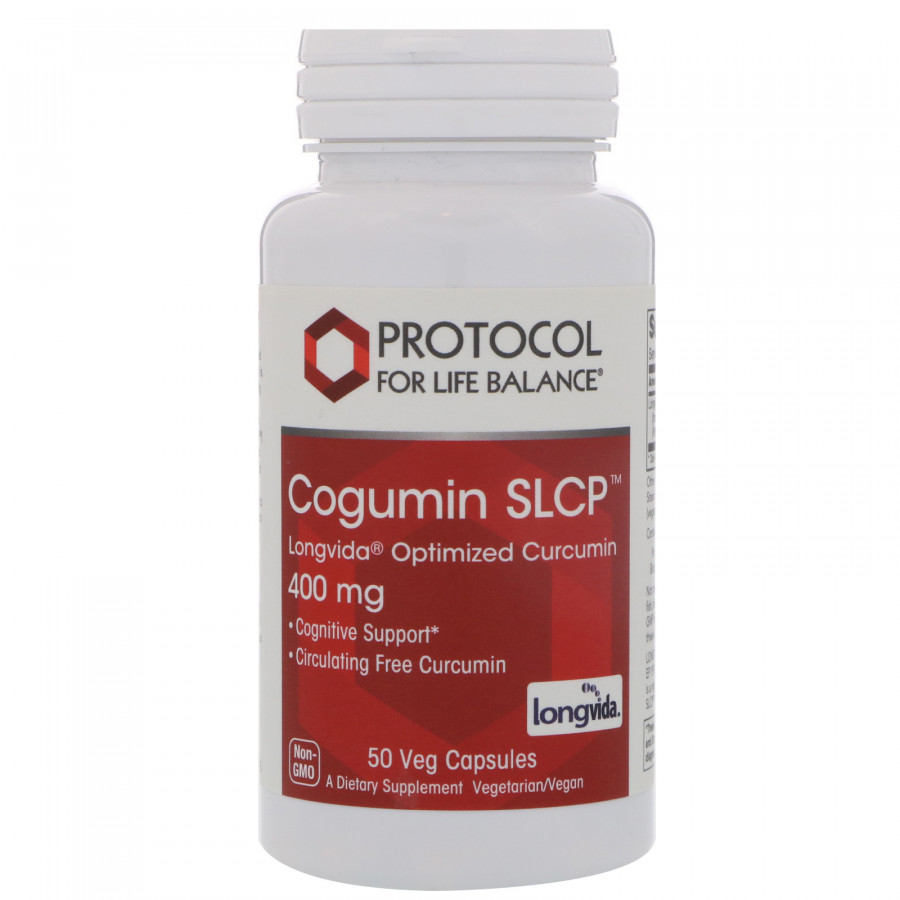 Куркумін, Optimized Curcumin, Protocol for Life Balance, 400 мг, 50 вегетаріанських капсул