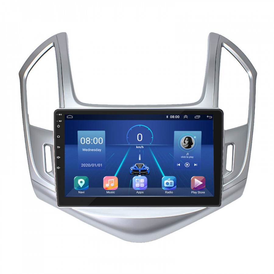 Штатная магнитола Lesko для Chevrolet Cruze I Рестайлинг 2012-2016 экран 9" 2/32Gb 4G Wi-Fi GPS Top