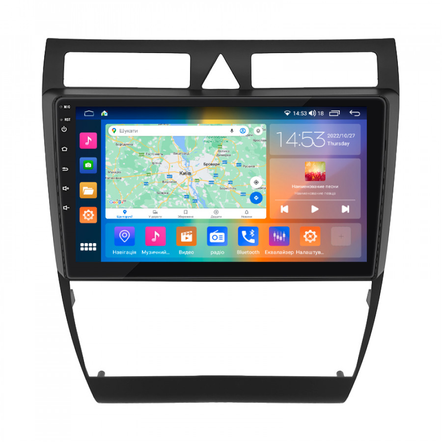 Штатная магнитола Lesko для Audi RS 6 I (C5) 2002-2006 экран 9" 4/64Gb CarPlay 4G Wi-Fi GPS Prime