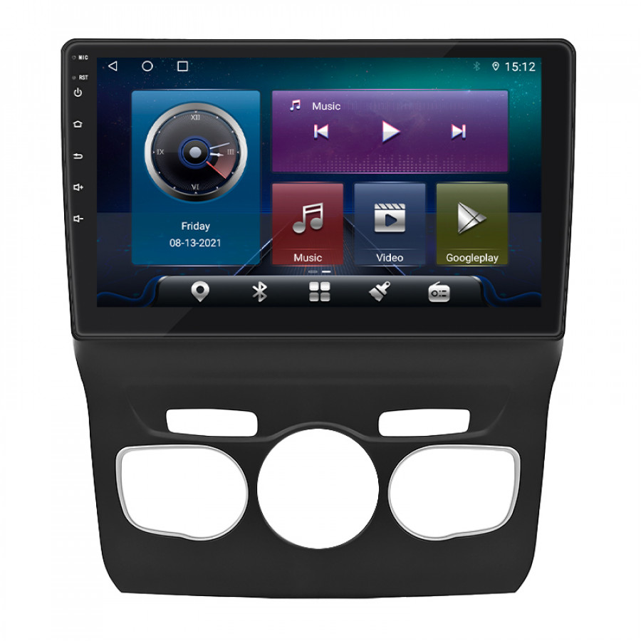 Штатная магнитола Lesko для Citroen C4 II 2010-2016 экран 10" 4/32Gb 4G Wi-Fi GPS Top