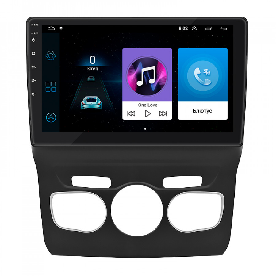 Штатная магнитола Lesko для Citroen C4 II Рестайлинг 2015-н.в. экран 10" 1/16Gb Wi-Fi GPS Base