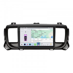Штатная магнитола Lesko для Citroen Jumpy III 2016-н.в. экран 9" 4/64 QLED CarPlay 4G Wi-Fi GPS 360 Prime