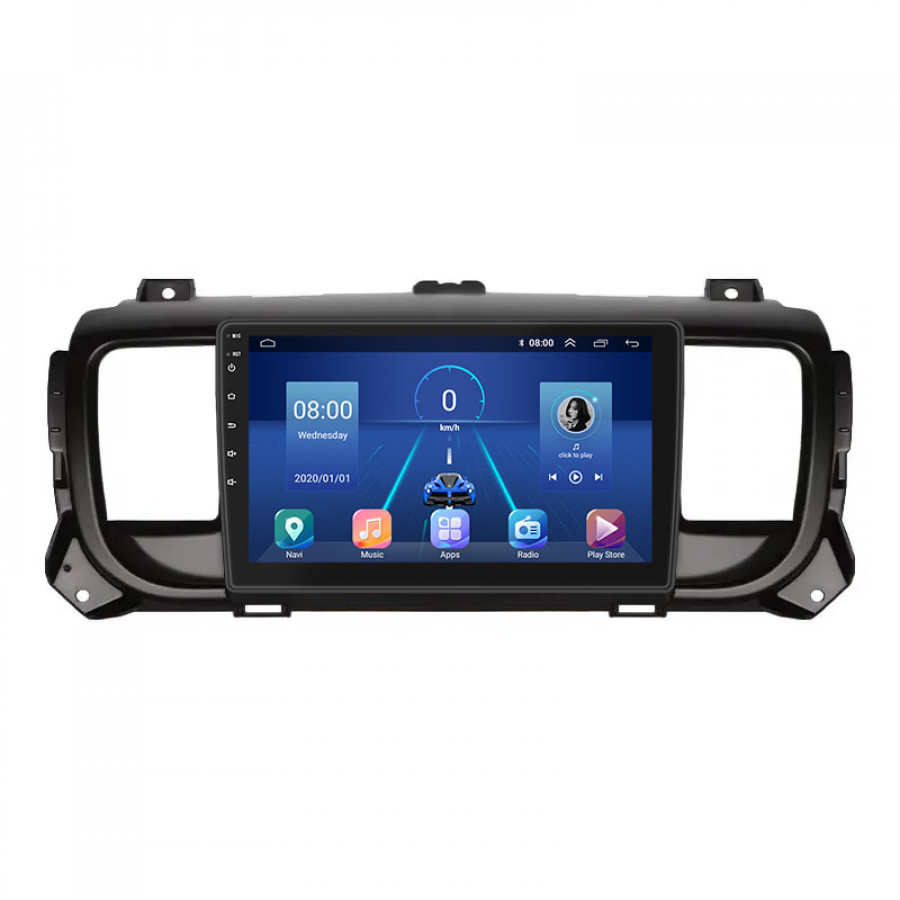 Штатная магнитола Lesko для Citroen Jumpy III 2016-н.в. экран 9" 2/32Gb 4G Wi-Fi GPS Top