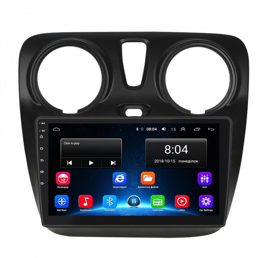 Штатная магнитола Lesko для Dacia Sandero II ver 2 2012-2016 экран 9" 2/32Gb Wi-Fi GPS Base