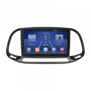 Штатная магнитола Lesko для Fiat Doblo II Рестайлинг 2015-н.в. экран 9" 4/64Gb 4G Wi-Fi GPS Top