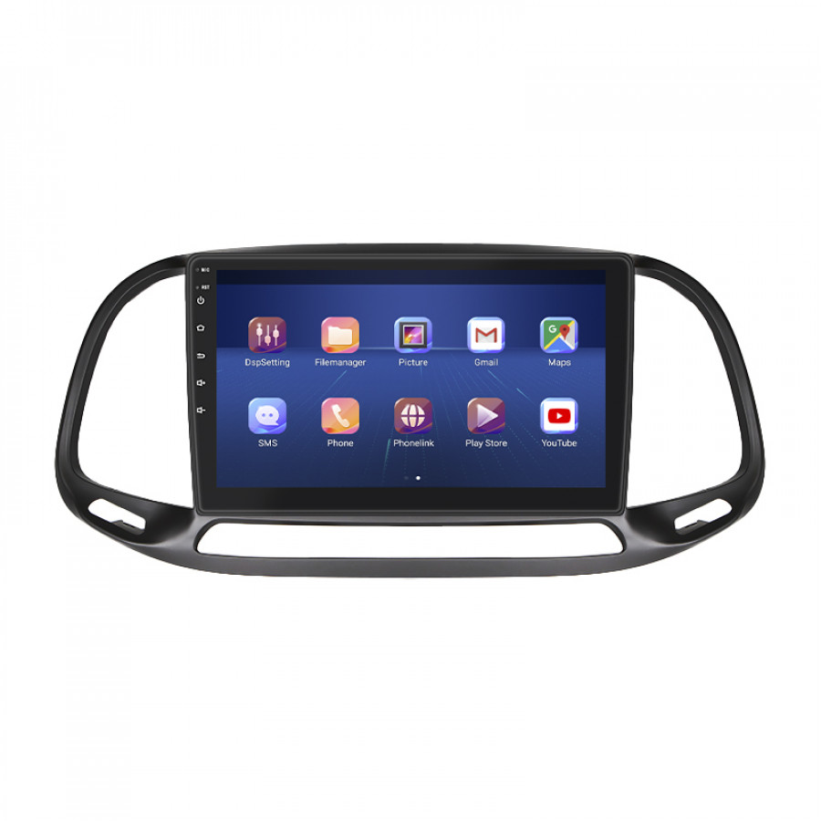 Штатная магнитола Lesko для Fiat Doblo II Рестайлинг 2015-н.в. экран 9" 4/64Gb 4G Wi-Fi GPS Top