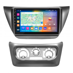 Штатная магнитола Lesko для Mitsubishi Lancer Evolution IX 2005-2007 экран 9" 4/64Gb CarPlay 4G Wi-Fi GPS Prime