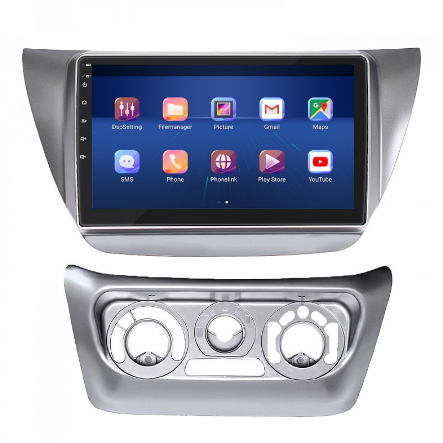 Штатная магнитола Lesko для Mitsubishi Lancer Evolution IX 2005-2007 экран 9" 6/128Gb 4G Wi-Fi GPS Top