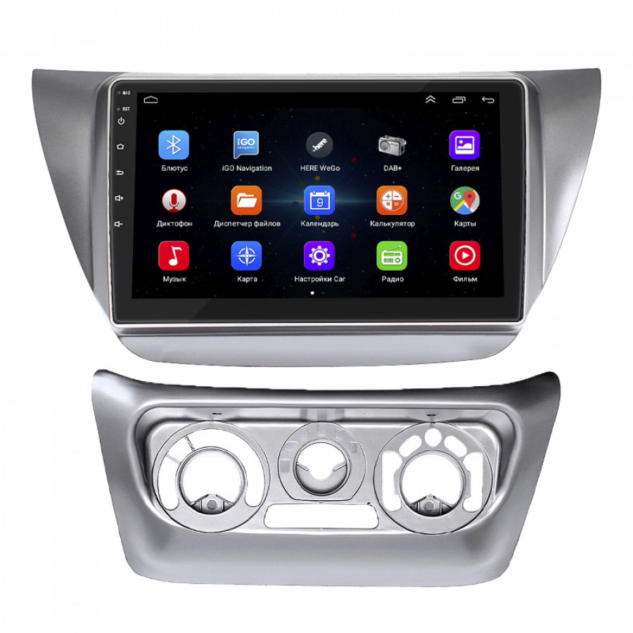 Штатная магнитола Lesko для Mitsubishi Lancer Evolution VIII 2003-2005 экран 9" 2/32Gb Wi-Fi GPS Base