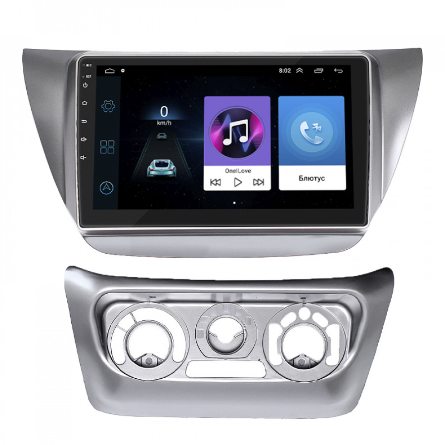 Штатная магнитола Lesko для Mitsubishi Lancer IX Рестайлинг 2005-2010 экран 9" 2/32Gb Wi-Fi GPS Base