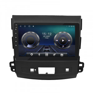 Штатная магнитола Lesko для Mitsubishi Outlander II 2005-2009 экран 9" 4/32Gb 4G Wi-Fi GPS Top