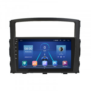 Штатная магнитола Lesko для Mitsubishi Pajero IV Рестайлинг 2 2014-н.в. экран 9" 2/32Gb 4G Wi-Fi GPS Top