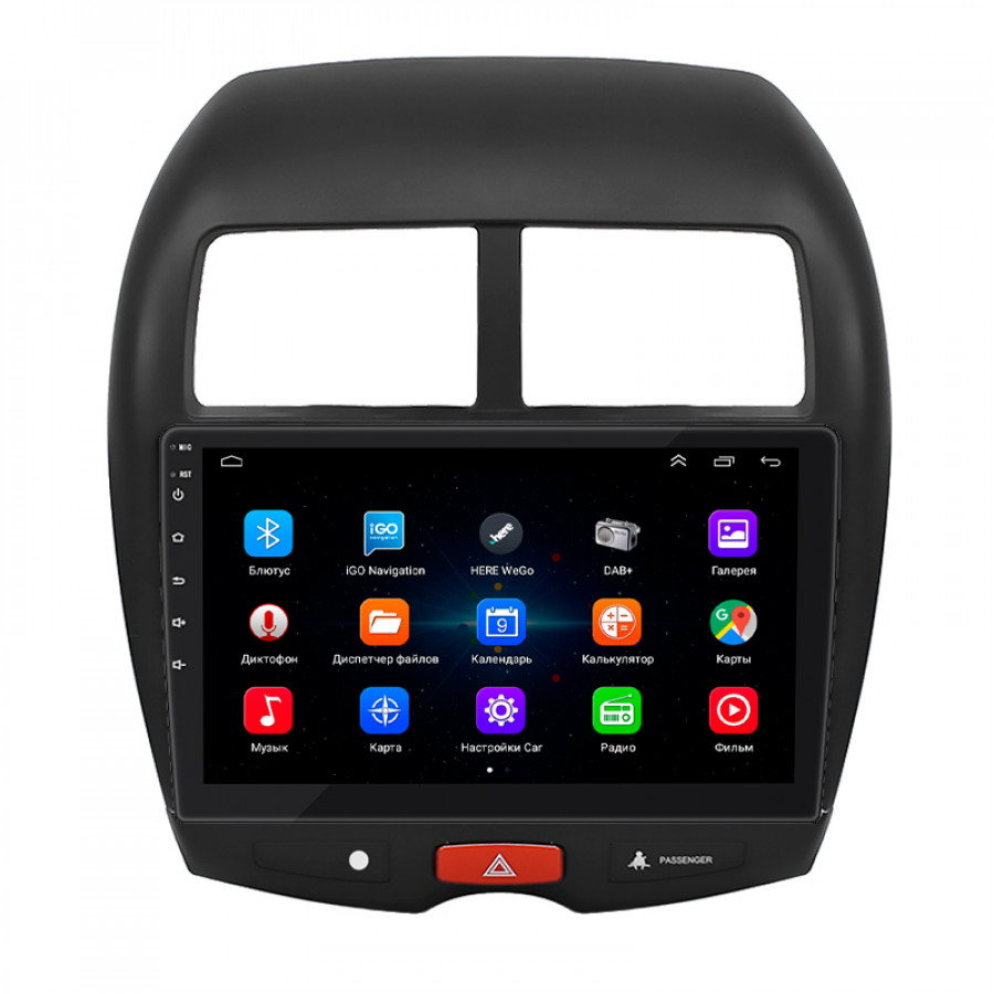 Штатная магнитола Lesko для Mitsubishi RVR III 2010-2012 экран 10" 1/16Gb Wi-Fi GPS Base