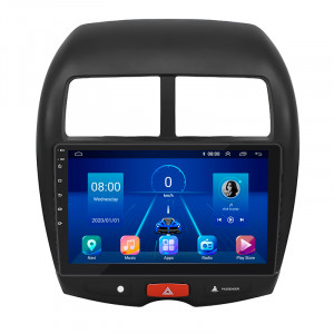 Штатная магнитола Lesko для Mitsubishi RVR III 2010-2012 экран 10" 4/64Gb 4G Wi-Fi GPS Top