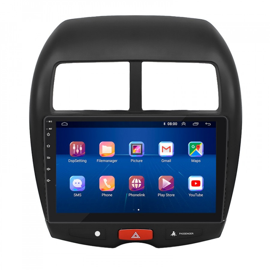 Штатная магнитола Lesko для Mitsubishi RVR III 2010-2012 экран 10" 6/128Gb 4G Wi-Fi GPS Top