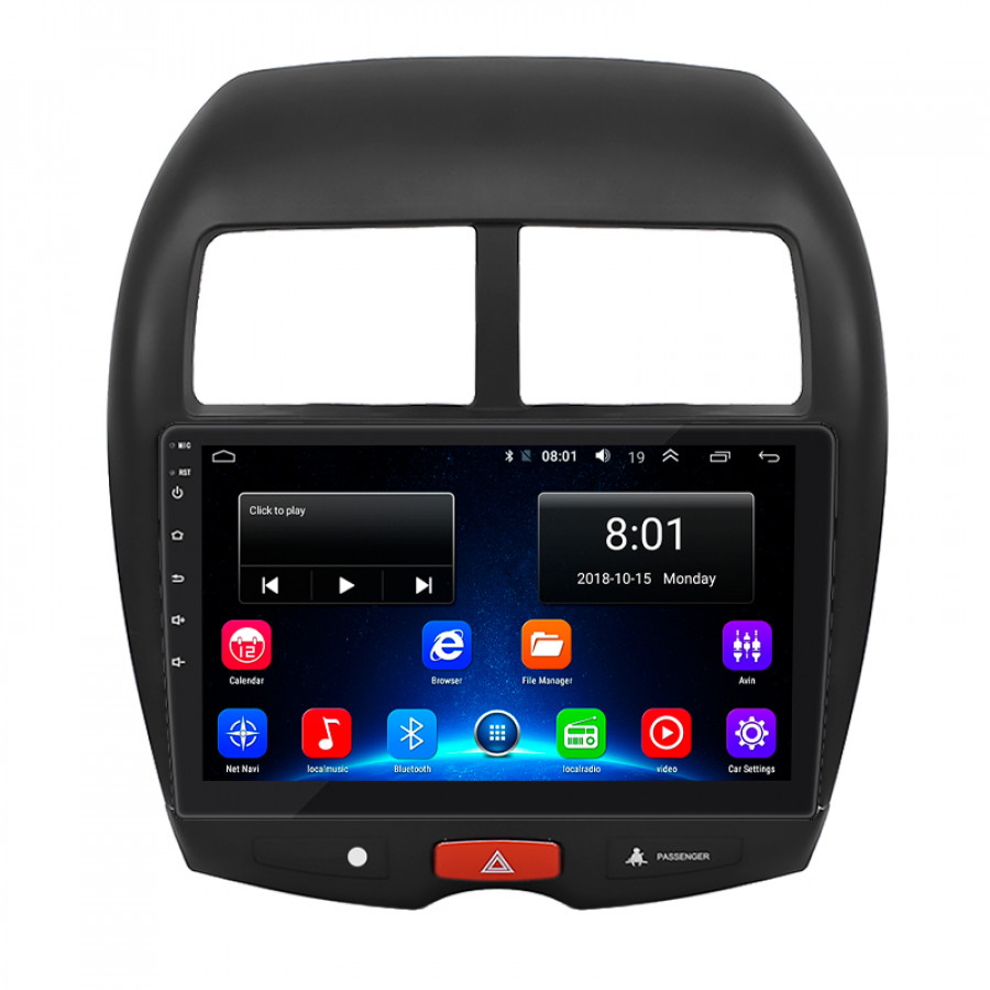 Штатная магнитола Lesko для Mitsubishi RVR III Рестайлинг 2012-2017 экран 10" 2/32Gb Wi-Fi GPS Base