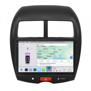 Штатная магнитола Lesko для Mitsubishi RVR III Рестайлинг 2012-2017 экран 10" 4/64 QLED CarPlay 4G Wi-Fi GPS 360 Prime