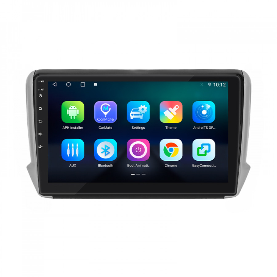 Штатная магнитола Lesko для Peugeot 2008 I Рестайлинг 2016-2019 экран 10" 4/64Gb 4G Wi-Fi GPS Top