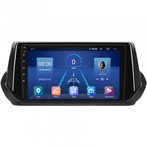 Штатная магнитола Lesko для Peugeot 2008 II 2019-н.в. экран 9" 2/32Gb 4G Wi-Fi GPS Top
