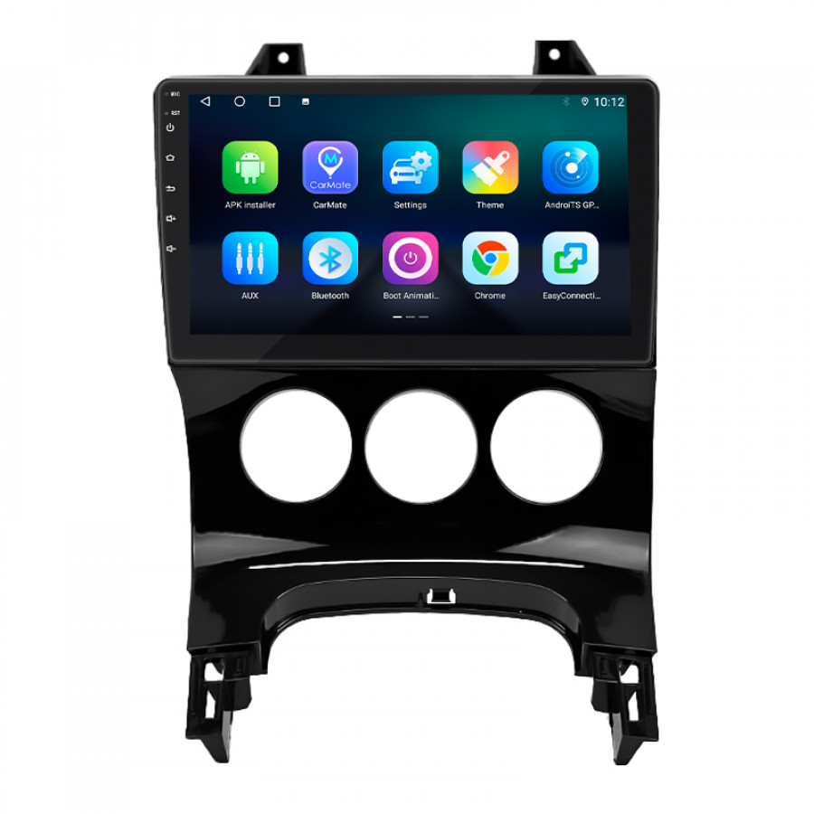Штатная магнитола Lesko для Peugeot 3008 I 2009-2013 экран 9" 4/64Gb 4G Wi-Fi GPS Top