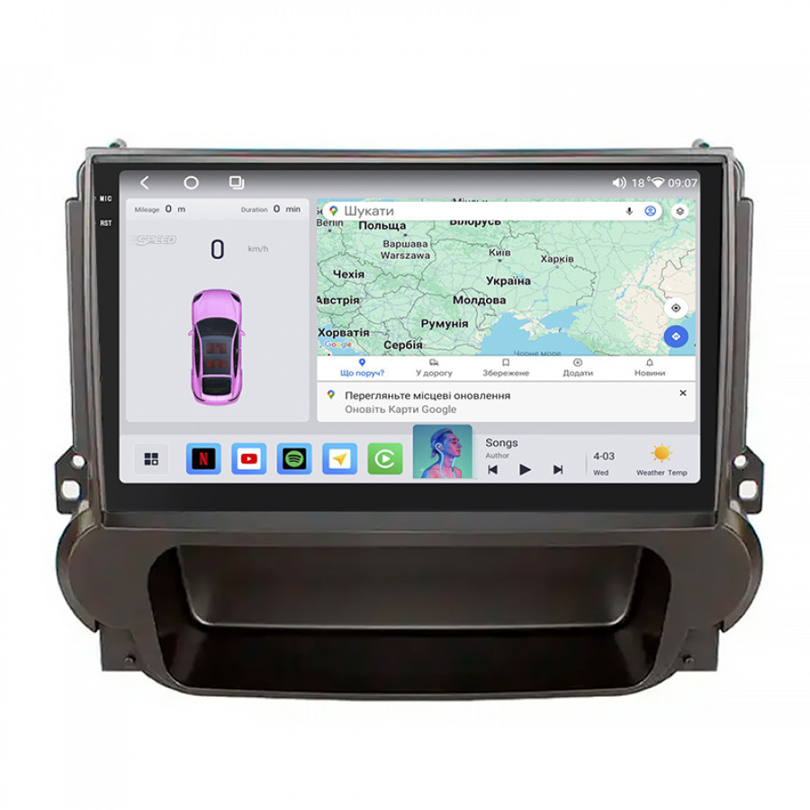 Штатная магнитола Lesko для Chevrolet Malibu VIII Рестайлинг 2013-2016 экран 9" 4/64 QLED CarPlay 4G Wi-Fi GPS 360 Prime