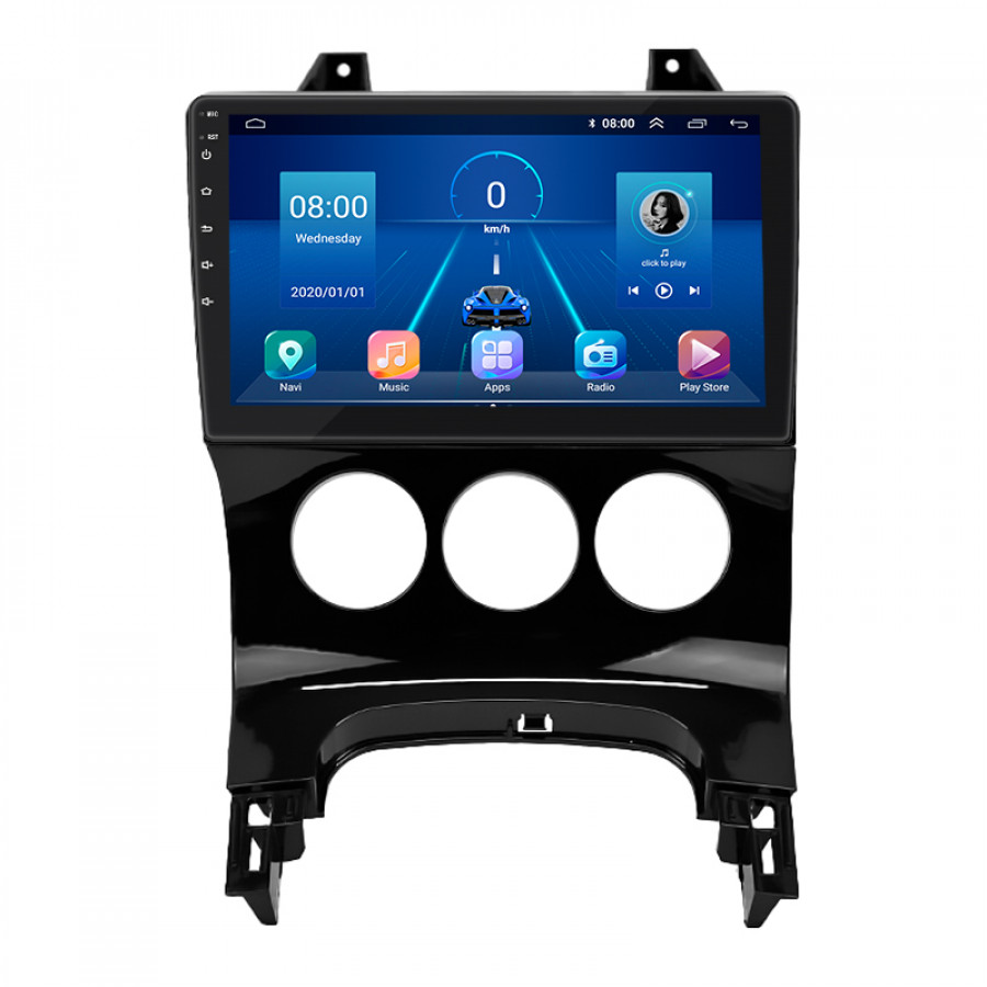 Штатная магнитола Lesko для Peugeot 5008 I 2009-2013 экран 9" 4/64Gb 4G Wi-Fi GPS Top