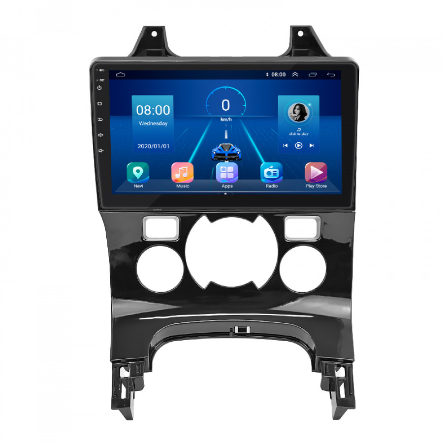 Штатная магнитола Lesko для Peugeot 5008 I Рестайлинг 2013-2016 экран 9" 4/32Gb 4G Wi-Fi GPS Top