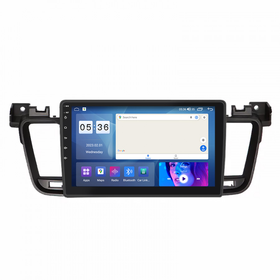 Штатная магнитола Lesko для Peugeot 508 I 2011-2014 экран 9" 4/64Gb CarPlay 4G Wi-Fi GPS Prime