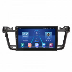 Штатная магнитола Lesko для Peugeot 508 I Рестайлинг 2014-2018 экран 9" 4/32Gb 4G Wi-Fi GPS Top