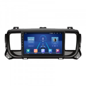 Штатная магнитола Lesko для Peugeot Traveller I 2016-н.в. экран 9" 6/128Gb 4G Wi-Fi GPS Top