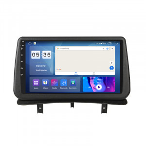 Штатная магнитола Lesko для Renault Clio III Рестайлинг 2009-2014 экран 9" 4/64Gb CarPlay 4G Wi-Fi GPS Prime