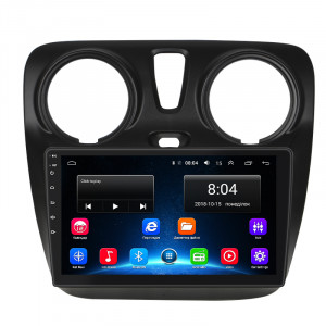 Штатная магнитола Lesko для Renault Sandero II ver 3 2013-2018 экран 9" 2/32Gb Wi-Fi GPS Base