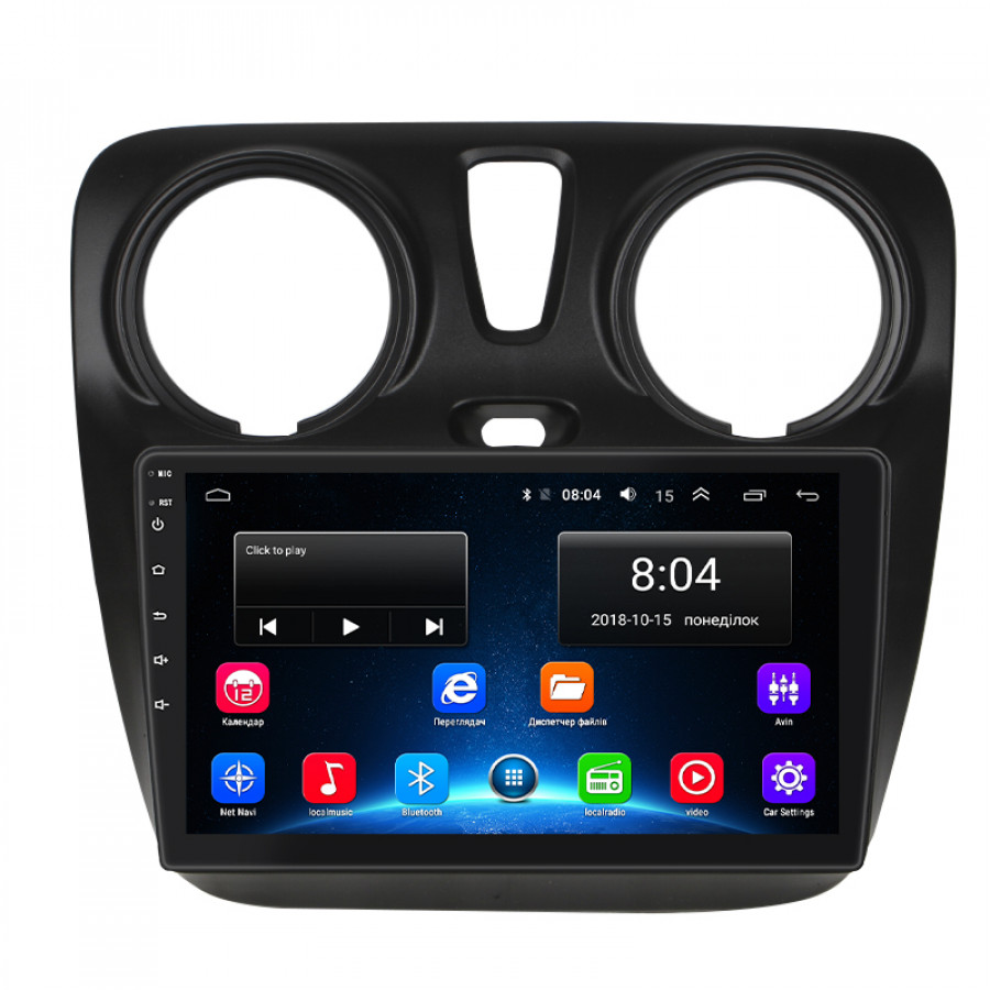 Штатная магнитола Lesko для Renault Sandero II ver 3 2013-2018 экран 9" 2/32Gb Wi-Fi GPS Base