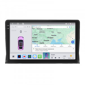 Штатная магнитола Lesko для Volkswagen Multivan T5 Рестайлинг 2009-2015 экран 9" 4/64 QLED CarPlay 4G Wi-Fi GPS 360 Prime