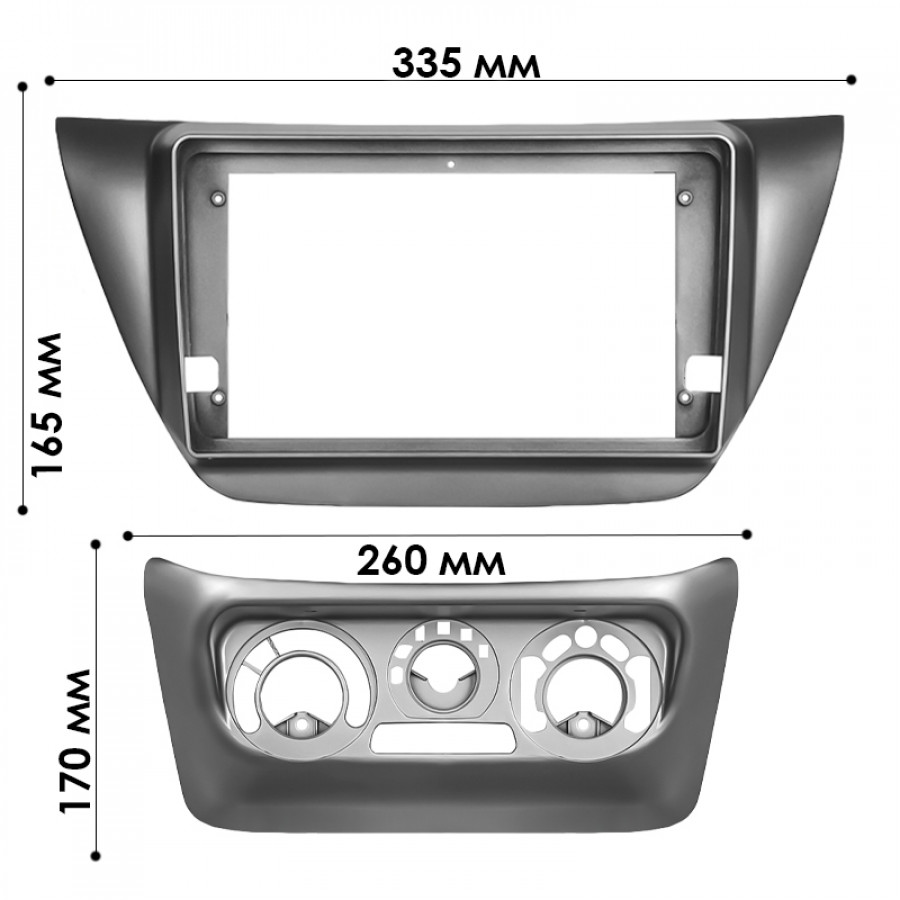 Переходная рамка Mitsubishi Lancer IX 2000-2010 (6624) 9"