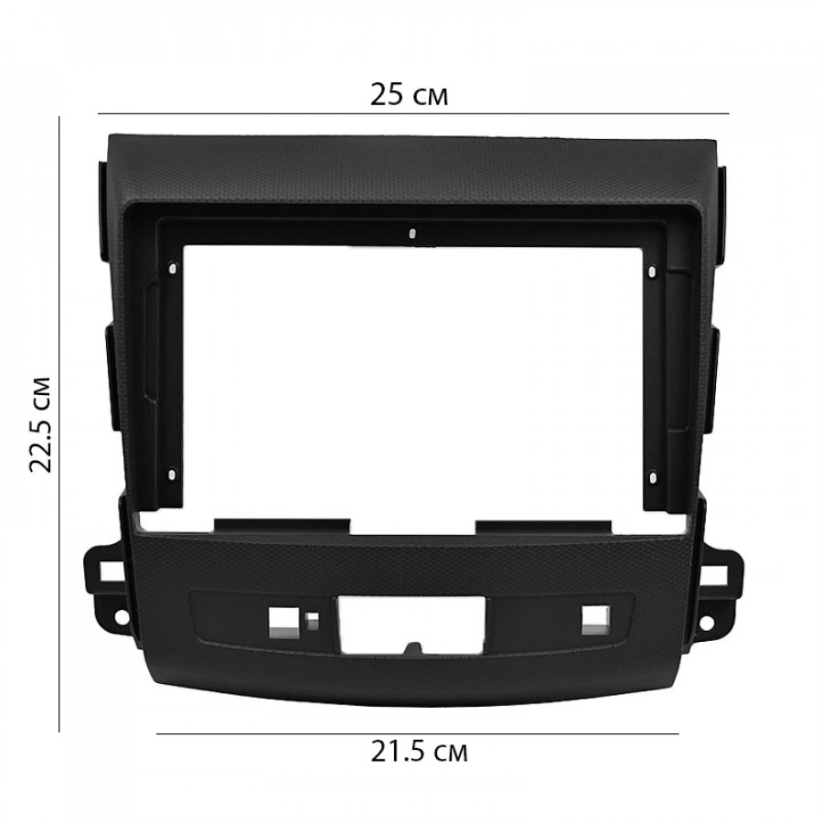 Переходная рамка Mitsubishi Outlander XL 2006-2012 Peugeot 4007 2007-2012 Citroen C-Crosser 2007-2012 (MI 055N) 6454 9" Black
