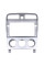 Переходная рамка Subaru Forester 2002-2008 (5290) 9" Silver