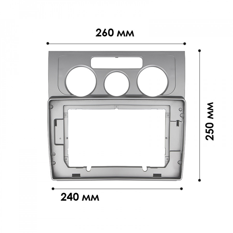 Переходная рамка Volkswagen Touran 2003-2010 (7442) 10.1"