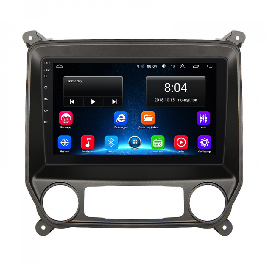 Штатная магнитола Lesko для Chevrolet Silverado III (K2XX) 2013-2015 экран 10" 2/32Gb Wi-Fi GPS Base
