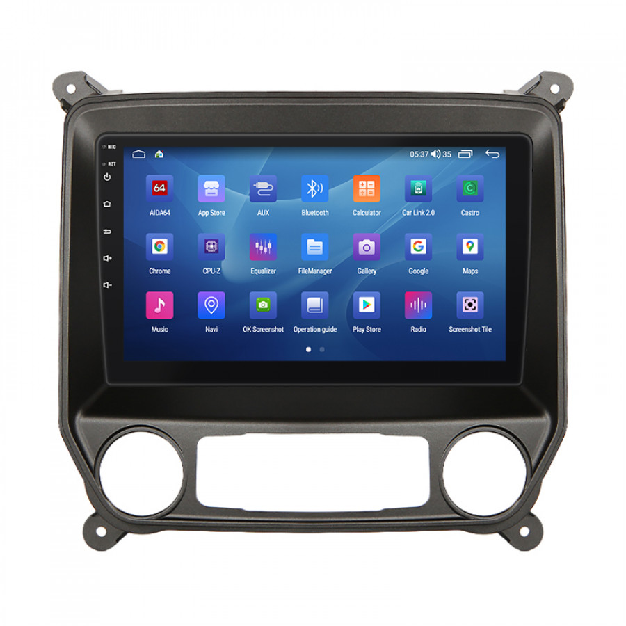 Штатная магнитола Lesko для Chevrolet Silverado III (K2XX) 2013-2015 экран 10" 2/32Gb CarPlay 4G Wi-Fi GPS Prime