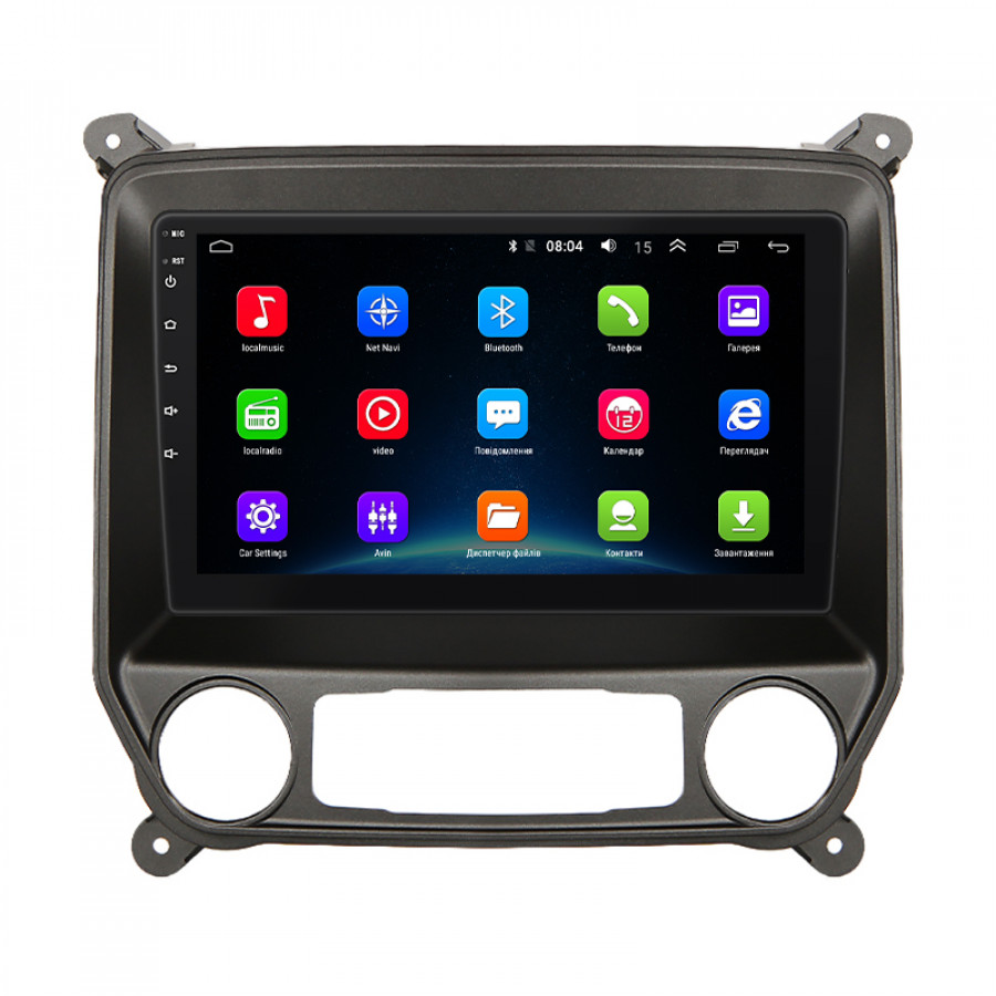 Штатная магнитола Lesko для Chevrolet Silverado III (K2XX) Рестайлинг 2015-2019 экран 10" 2/32Gb Wi-Fi GPS Base
